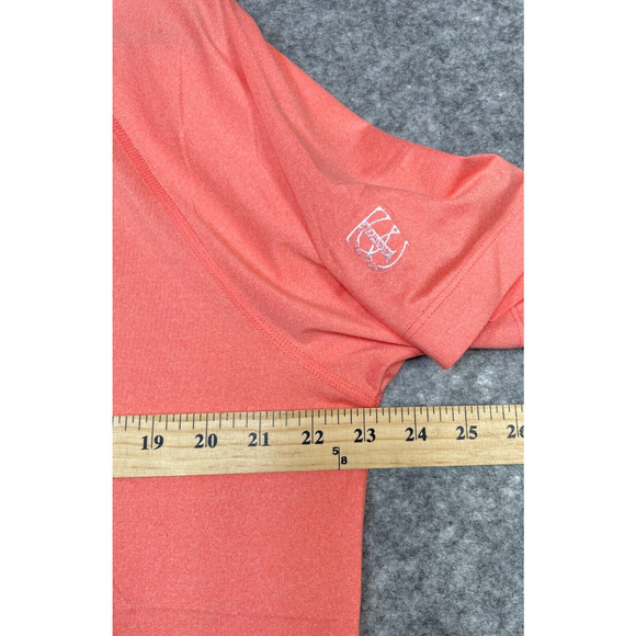 Peter Millar Crown Sport Men Polo Shirt Golf The Country Club Brookline Orange L - Picture 9 of 10